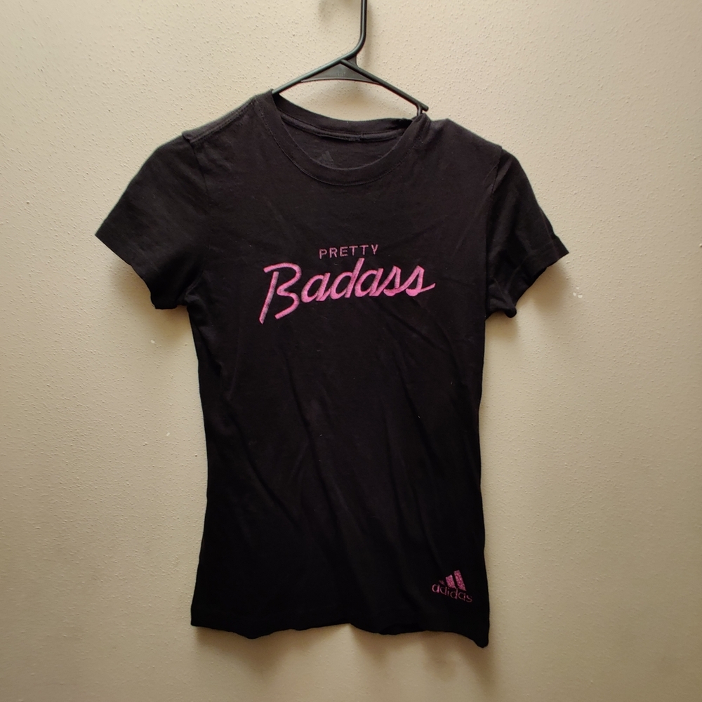 Adidas Women's Black Tee - Pretty Badass